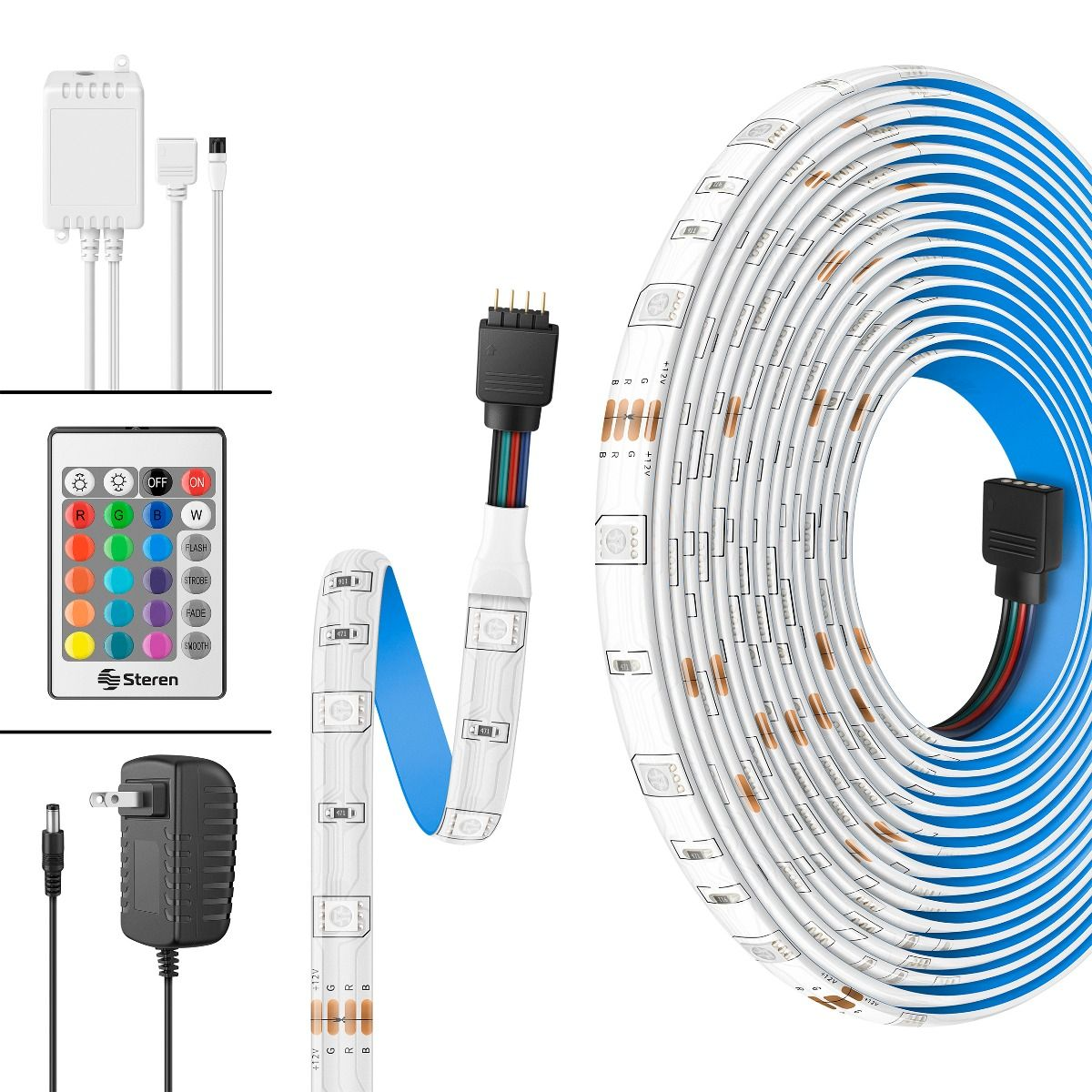 Kit Tira LED RGB Para Interior 5M