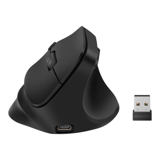Mouse BT + RF Ergo Recargable Multiequipo