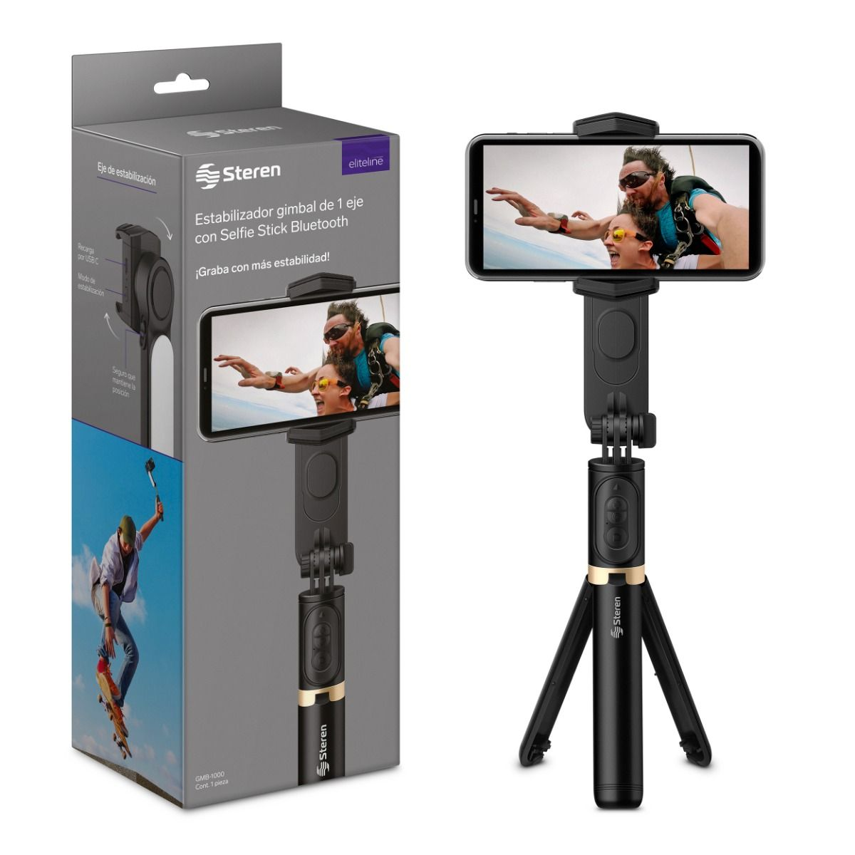Estabilizador Gimbal De 1 Eje Con Tripié - Imagen 8