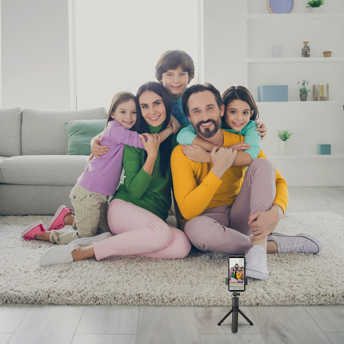 Selfie Stick Bluetooth Con Tripié - Imagen 7