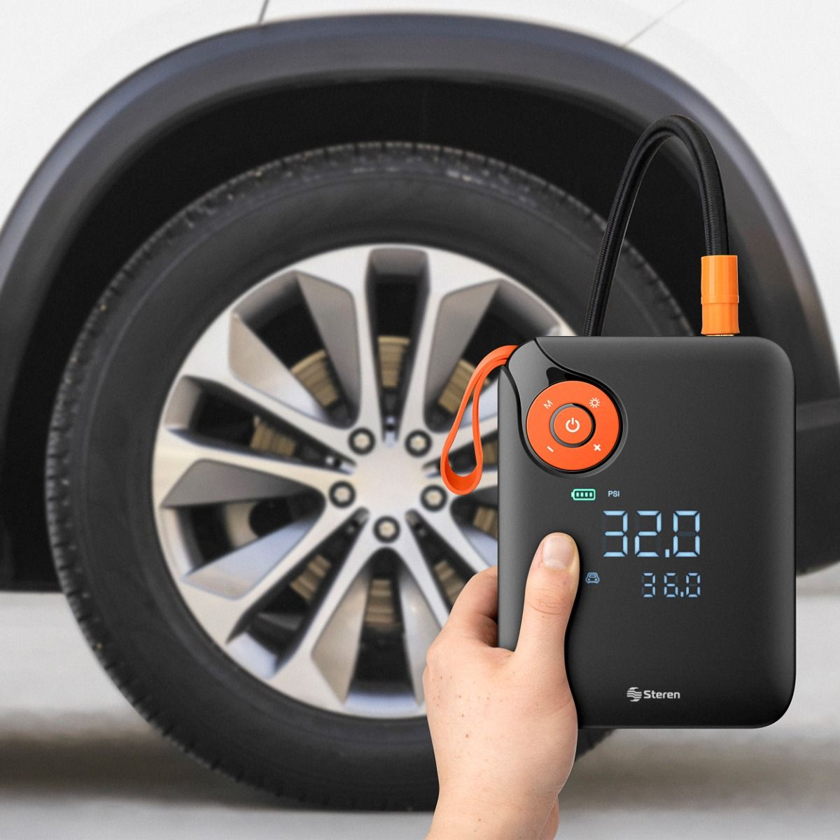 Inflador De Llantas Y Arrancador 8000mAh - Imagen 5